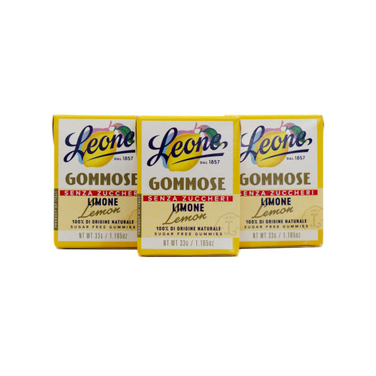 Pastiglie Leone Sugar-Free Limone Italian Gummy Candy