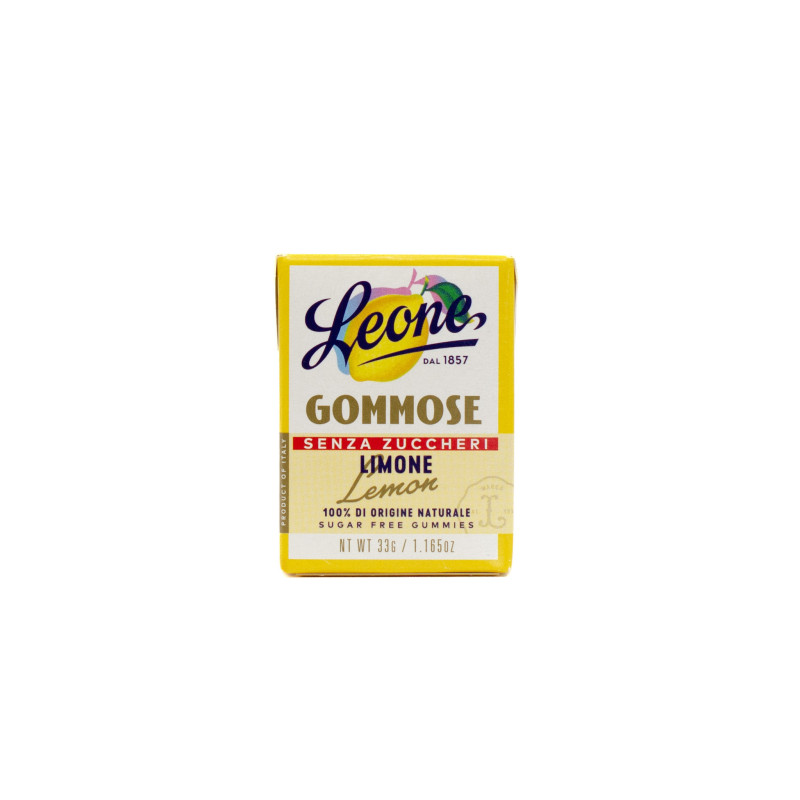 Pastiglie Leone Sugar-Free Limone Italian Gummy Candy