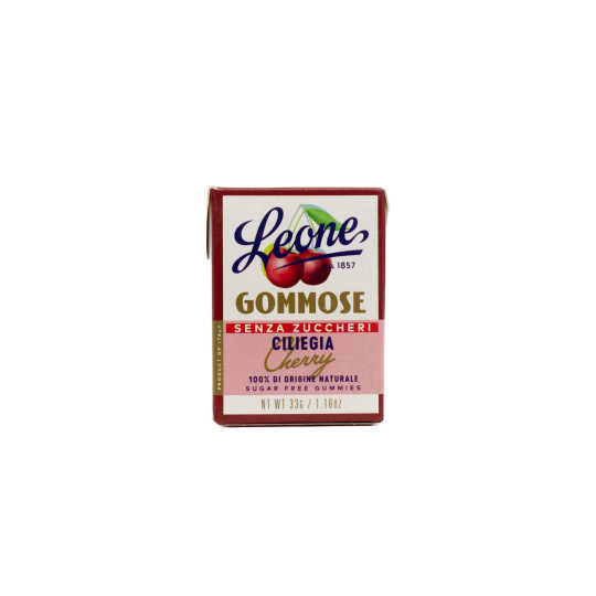 Pastiglie Leone Sugar-Free Ciliegia Italian Gummy Candy