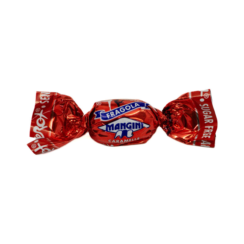 Mangini Sugar-Free Fragola Italian Hard Candies